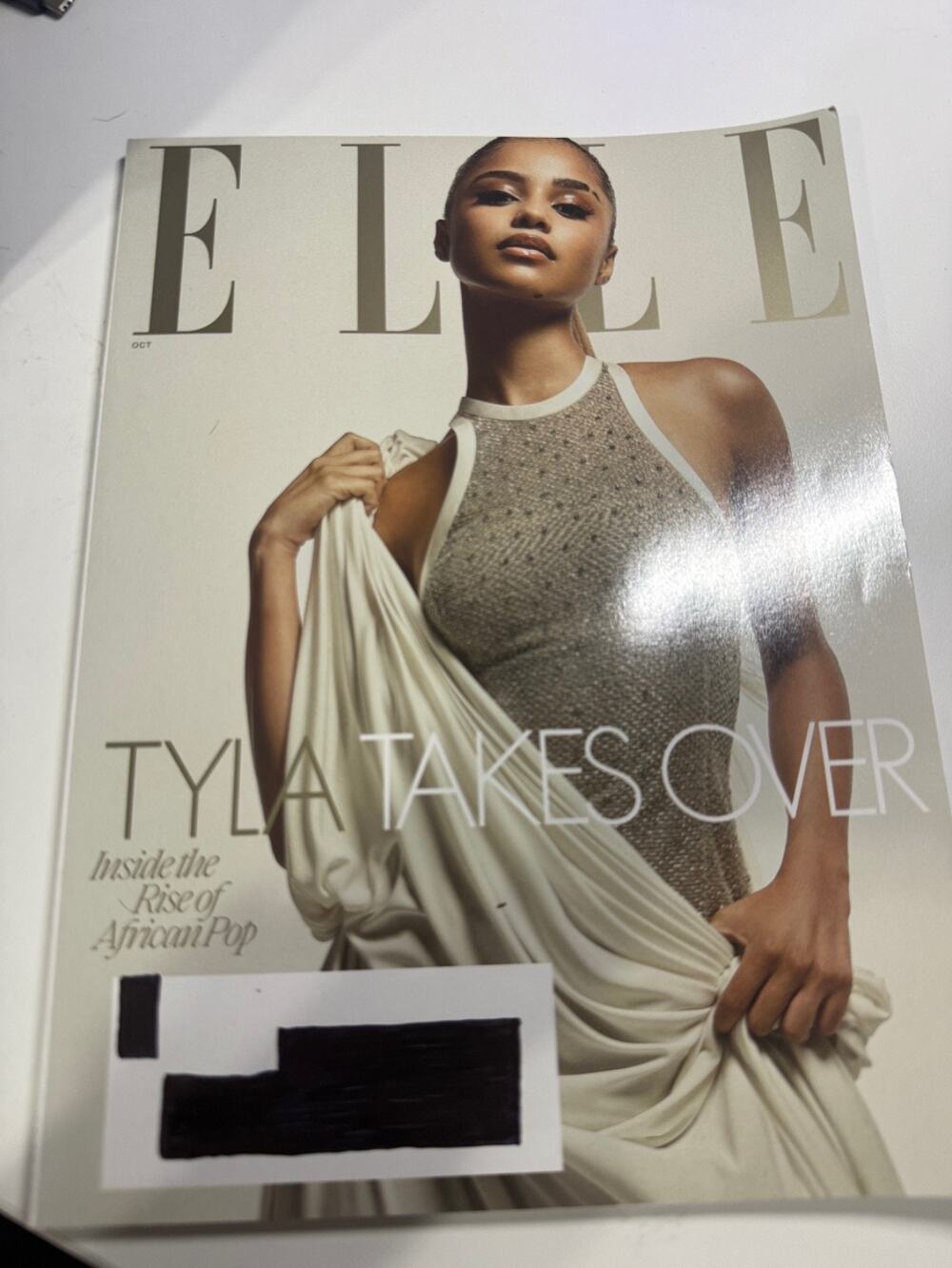 ELLE Magazine October 2024 Tyla Takes Over African Pop Beauty Style Celebrity